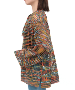 チチカカ |Orale! モヘアタッチアノラックメッシュニットプルオーバー