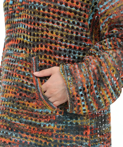 チチカカ |Orale! モヘアタッチアノラックメッシュニットプルオーバー