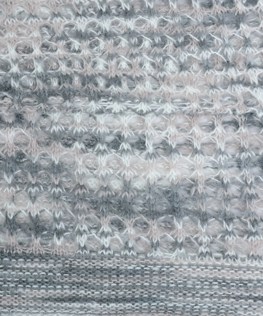 Orale! モヘアタッチアノラックメッシュニットプルオーバー / ニット