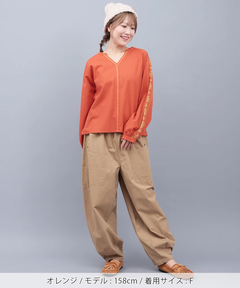 チチカカ |キカ刺繍スキッパーブラウス