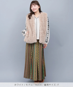 チチカカ |キカ刺繍スキッパーブラウス