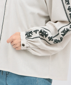 チチカカ |キカ刺繍スキッパーブラウス