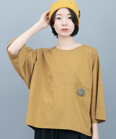 チチカカ |接触冷感八分袖ドルマンTシャツ