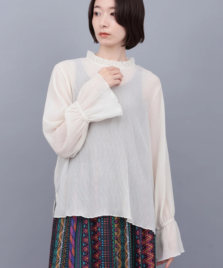 チチカカ |フレアスリーブシアープルオーバー