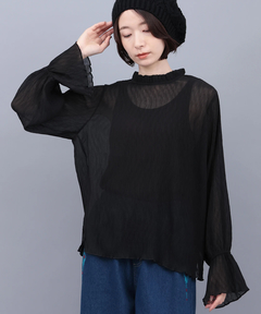 チチカカ |フレアスリーブシアープルオーバー