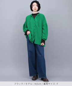 チチカカ |フレアスリーブシアープルオーバー