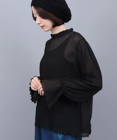 チチカカ |フレアスリーブシアープルオーバー