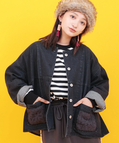 チチカカ |Orale! クロシェコンビデニムジャケット