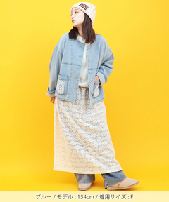 チチカカ |Orale! クロシェコンビデニムジャケット