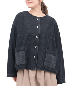 チチカカ |Orale! クロシェコンビデニムジャケット