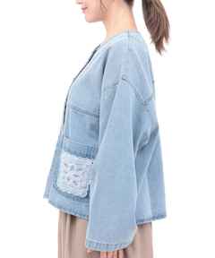 チチカカ |Orale! クロシェコンビデニムジャケット