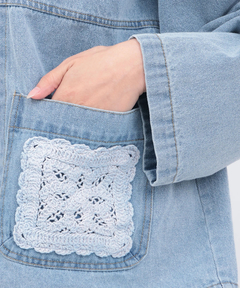 チチカカ |Orale! クロシェコンビデニムジャケット