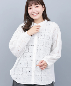 チチカカ |レース切替ブラウス