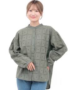 チチカカ |レース切替ブラウス