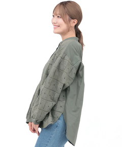 チチカカ |レース切替ブラウス