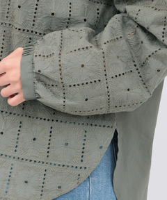 チチカカ |レース切替ブラウス