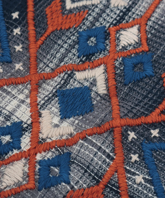 チチカカ |刺繍ワッフルチェックシャツ