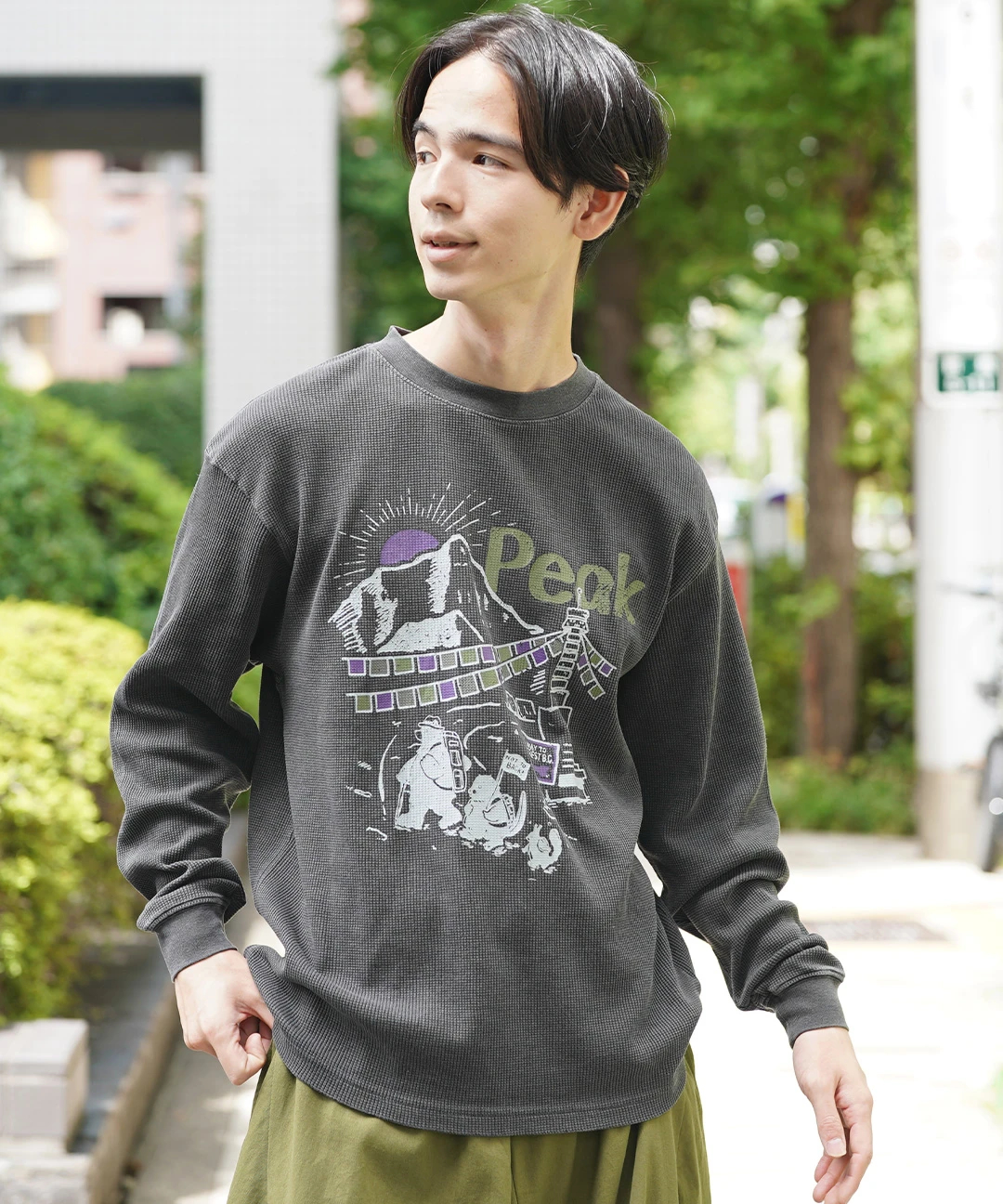 COBMASTER コブベアファミリーエベレストワッフルロングTシャツ / T COBMASTER コブベアファミリーエベレストワッフルロングTシャツ / T