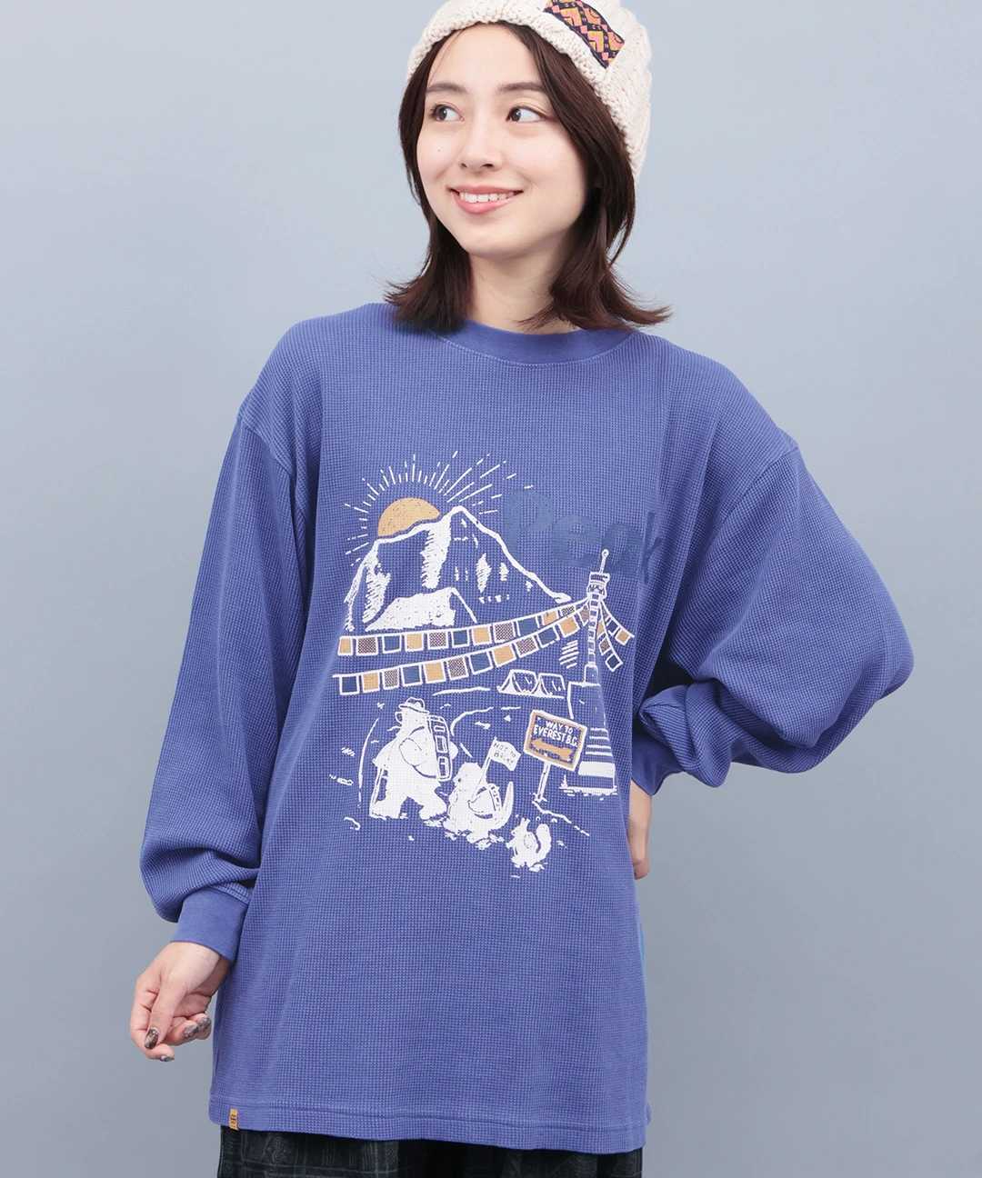 COBMASTER コブベアファミリーエベレストワッフルロングTシャツ / T