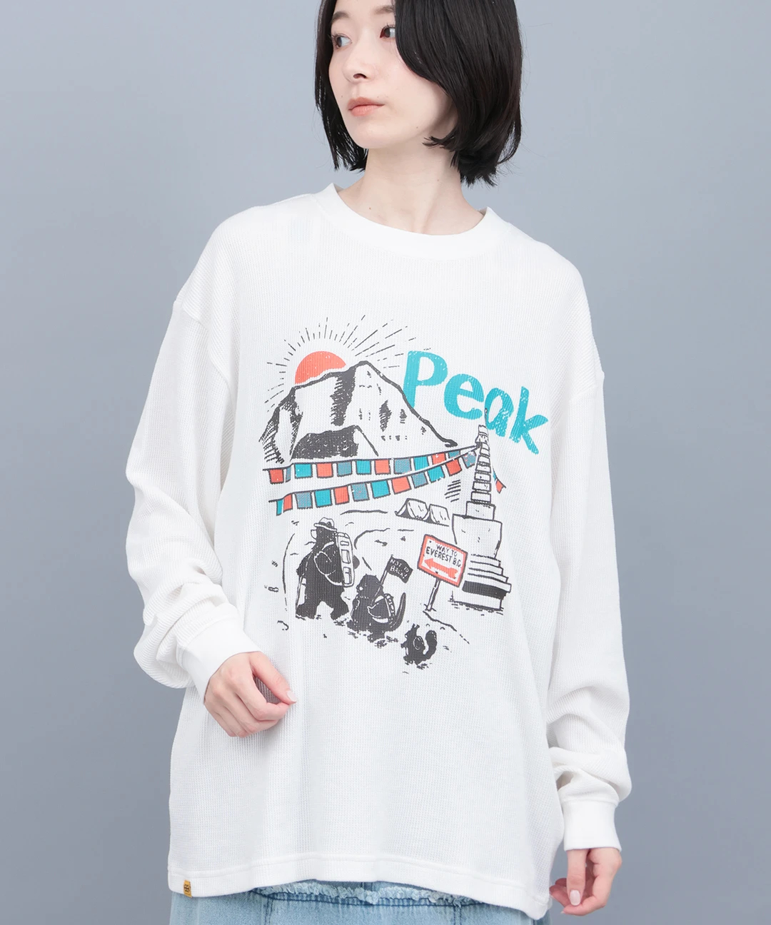 COBMASTER コブベアファミリーエベレストワッフルロングTシャツ / T