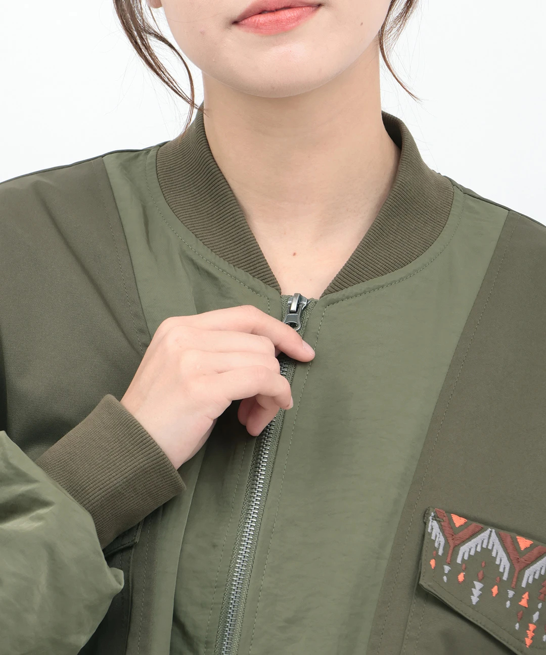 リメイク風切替MA-1 / ジャケット・ブルゾン | エスニックファッション
