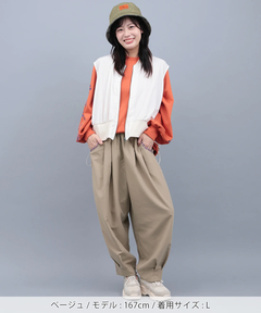 チチカカ |ピーチスキンエッグタックパンツ