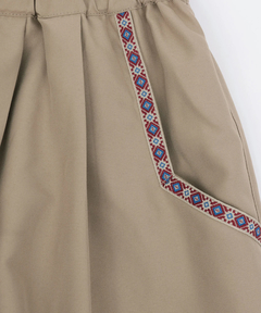 チチカカ |ピーチスキンエッグタックパンツ