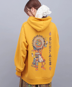 チチカカ |サンフェイスプリントスウェットプルパーカー