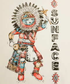 チチカカ |サンフェイスプリントスウェットプルパーカー