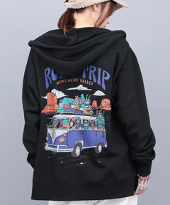 チチカカ |チビカチナバスプリントジップパーカー