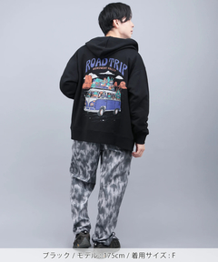 チチカカ |チビカチナバスプリントジップパーカー