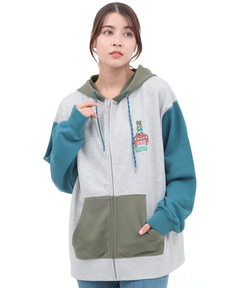 チチカカ |チビカチナバスプリントジップパーカー