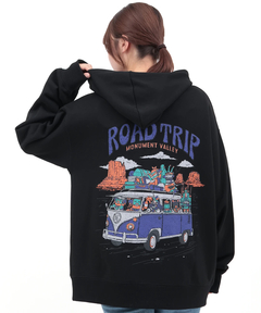 チチカカ |チビカチナバスプリントジップパーカー