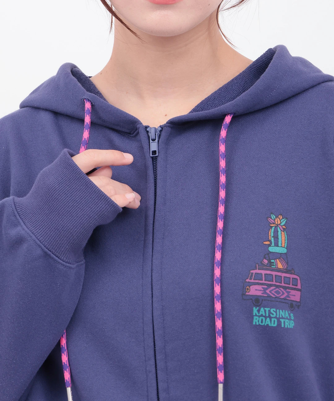 チビカチナバスプリントジップパーカー / スウェット・パーカー