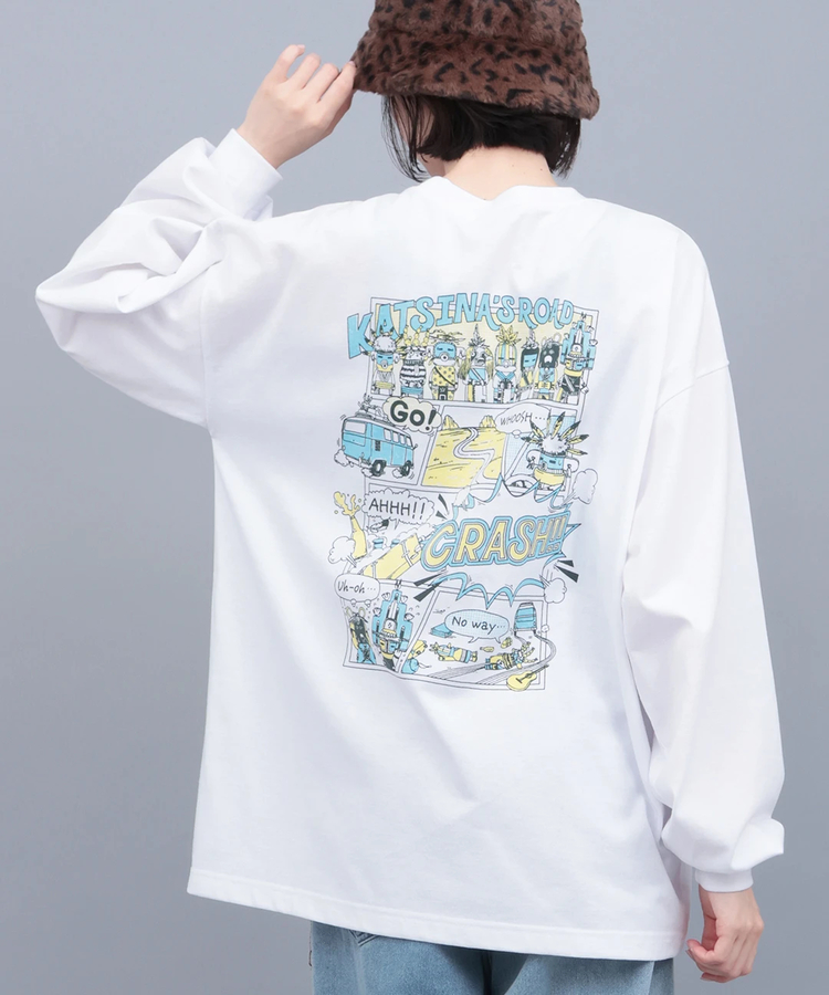 チチカカ |チビカチナコミックプリントロングTシャツ