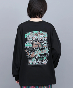 チチカカ |チビカチナコミックプリントロングTシャツ