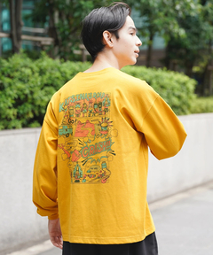 チチカカ |チビカチナコミックプリントロングTシャツ