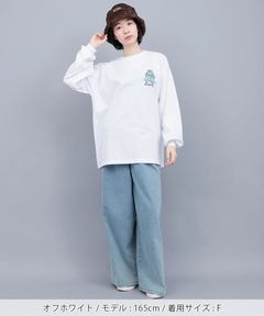 チチカカ |チビカチナコミックプリントロングTシャツ