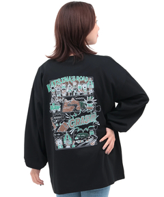 チチカカ |チビカチナコミックプリントロングTシャツ