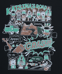 チチカカ |チビカチナコミックプリントロングTシャツ