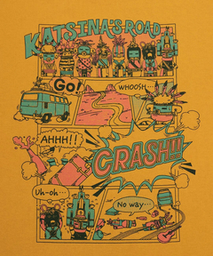 チチカカ |チビカチナコミックプリントロングTシャツ