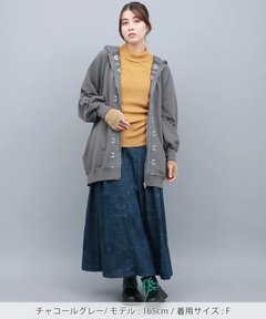 チチカカ |ミルパ刺繍ドルマンジップパーカー