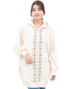 チチカカ |ミルパ刺繍ドルマンジップパーカー