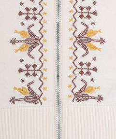 チチカカ |ミルパ刺繍ドルマンジップパーカー