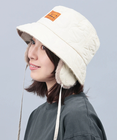 チチカカ |耳当て付きキルティングバケットハット