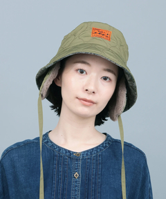 チチカカ |耳当て付きキルティングバケットハット