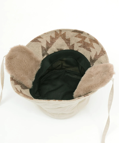 チチカカ |耳当て付きキルティングバケットハット