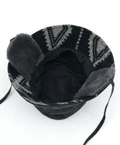 チチカカ |耳当て付きキルティングバケットハット