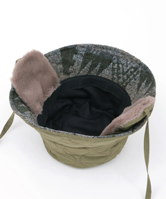 チチカカ |耳当て付きキルティングバケットハット