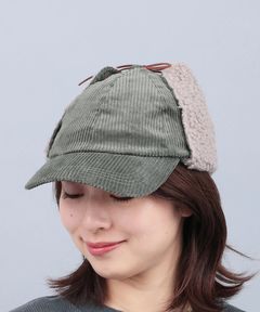 チチカカ |コーデュロイボアフライトキャップ